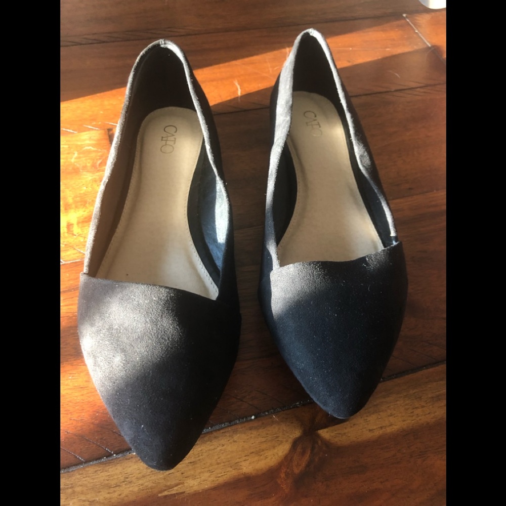 Cato black flats